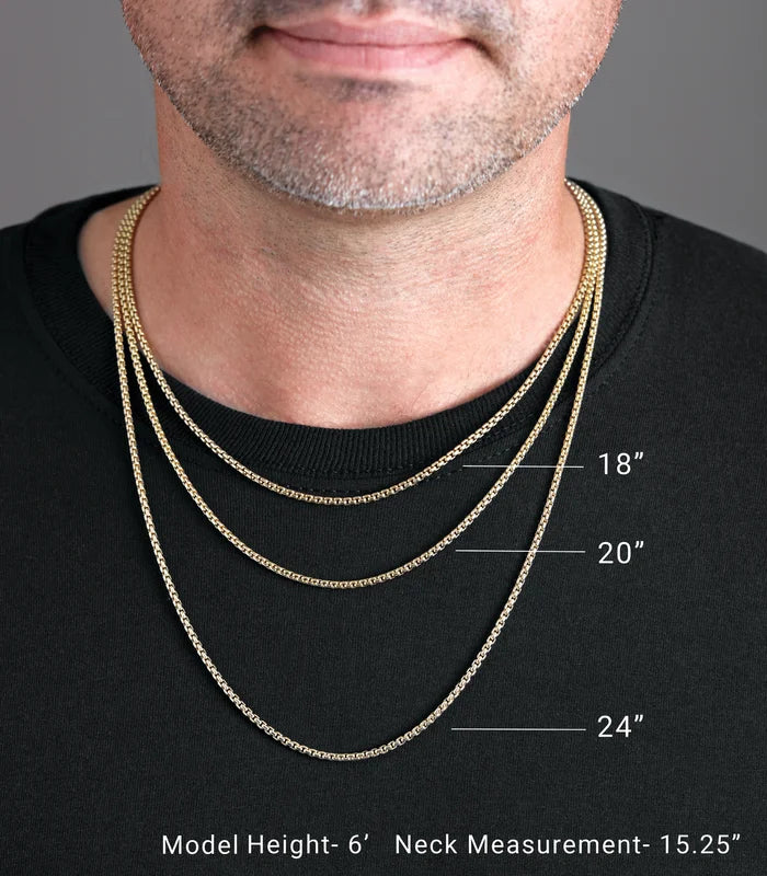 14KY 3MM ROPE CHAIN in various lengths