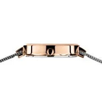 Ladies Solar Powered Watch with Milanese Band in Grey/Rose Gold