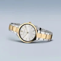 Ladies Ultra Slim Two-Tone Stainless Steel Watch