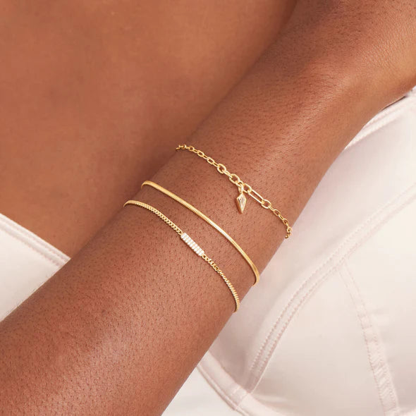 Snake Chain Bracelet in Gold