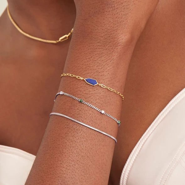 Snake Chain Bracelet in Silver