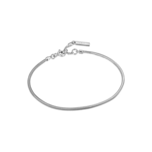 Snake Chain Bracelet in Silver
