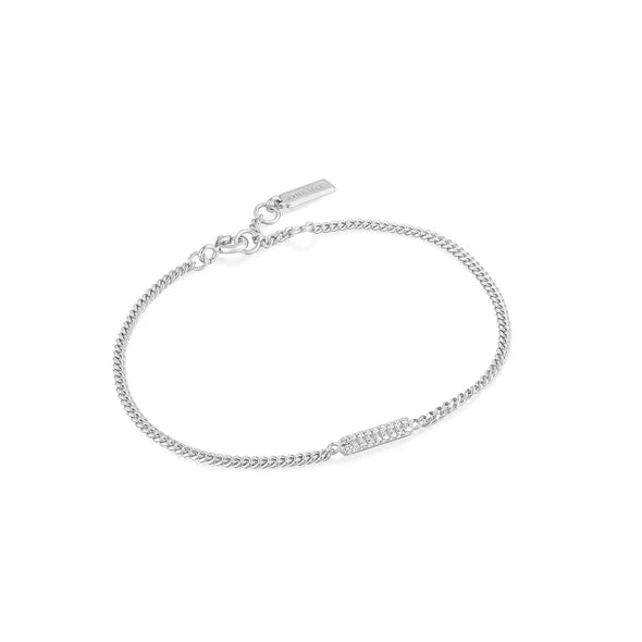 Glam Bar Bracelet in Silver