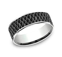 7.5mm ANGLER Band in Tantalum /14KW