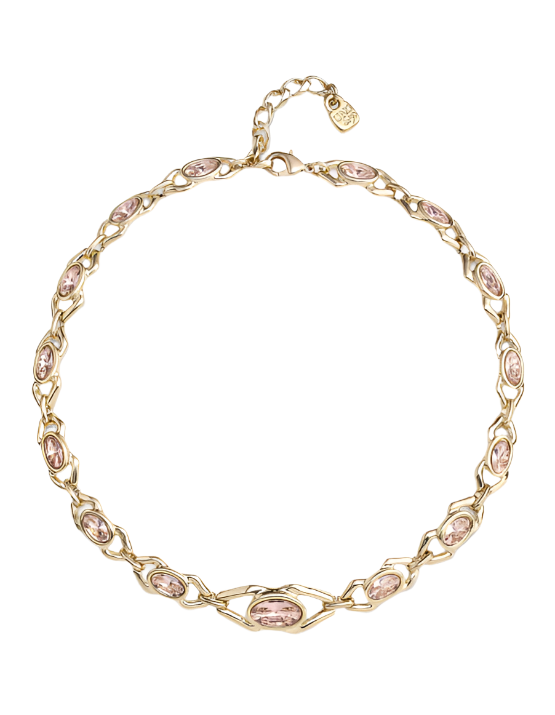 Retired MADAME Necklace in Pink/Gold