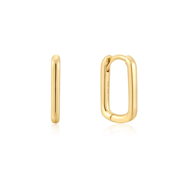 Gold Large Oval Huggies