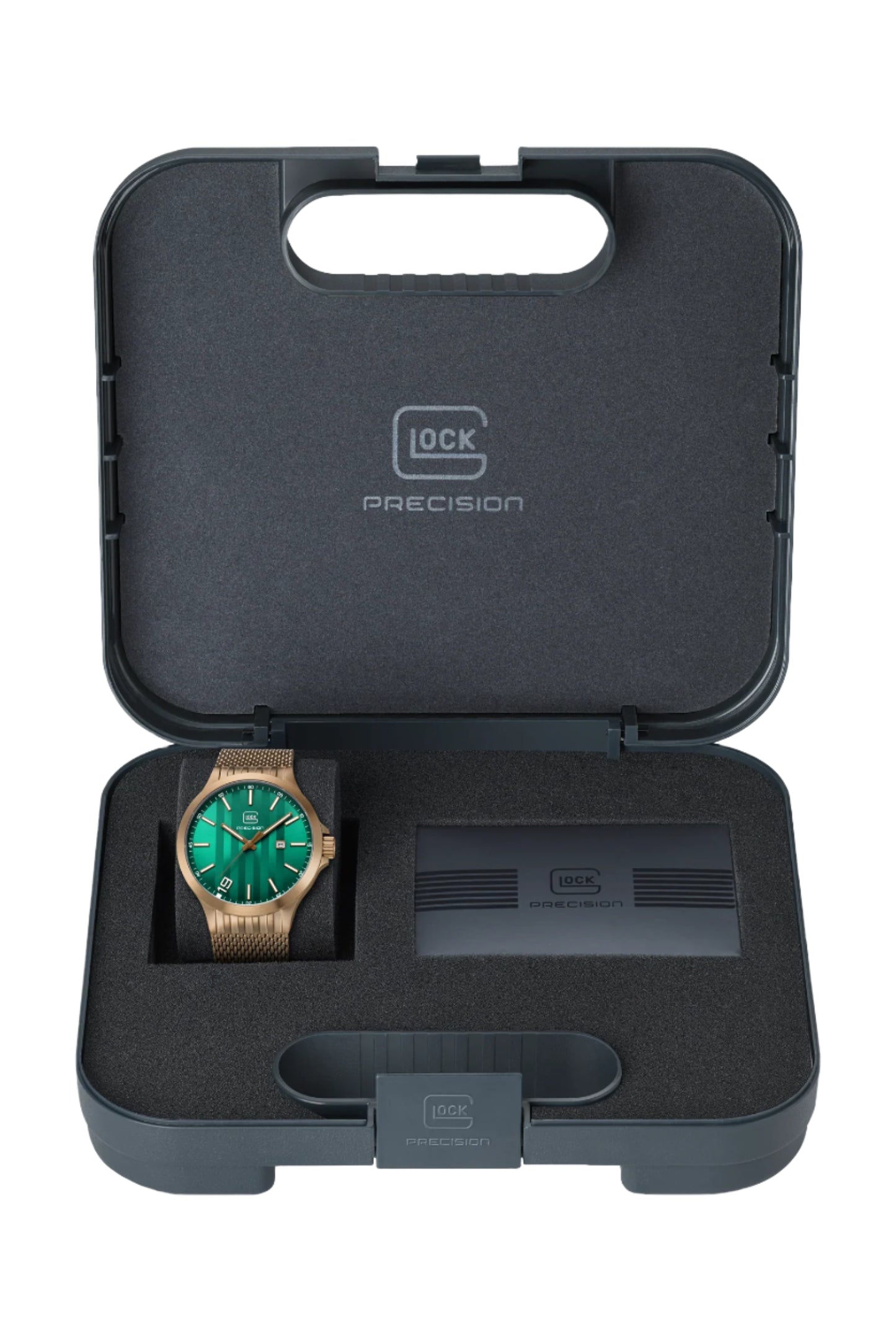 Men's Watch in Coyote Steel/ Mesh Green Dial/ Stainless Steel Band