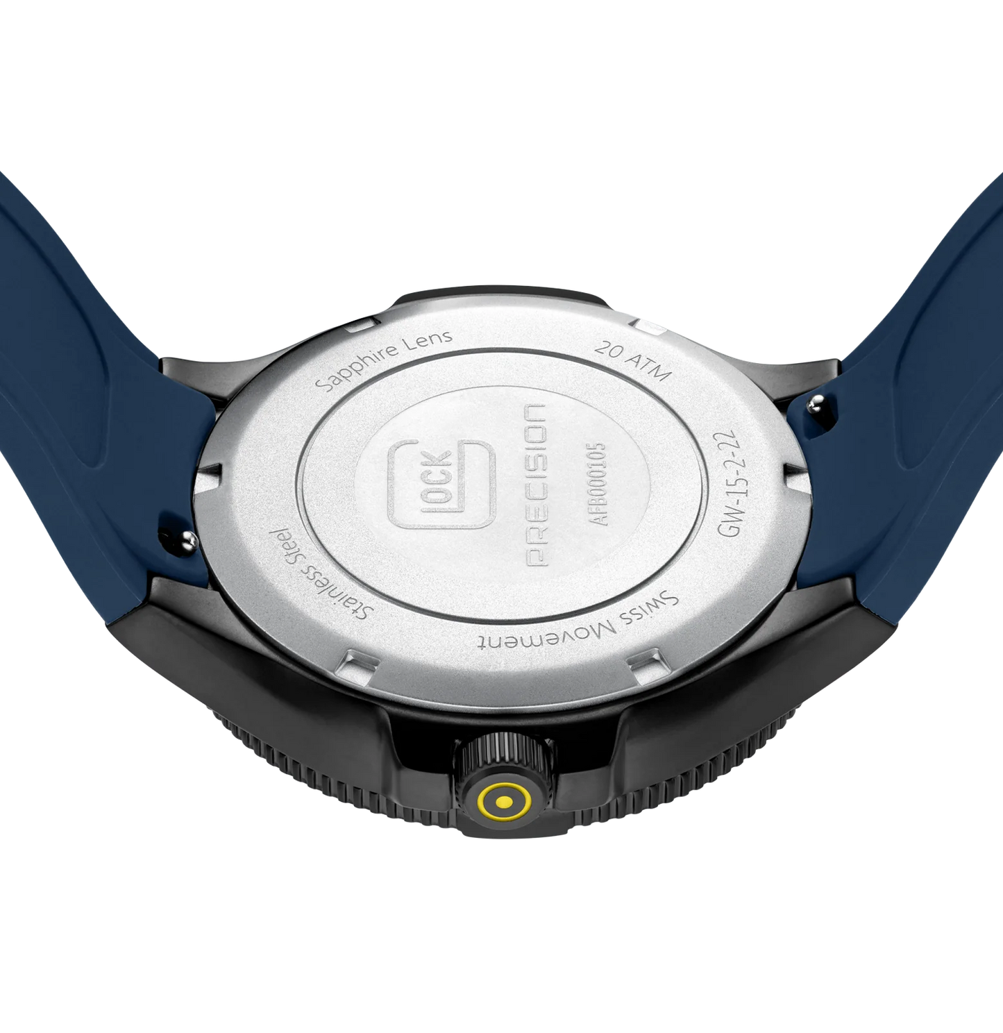 Men's Watch with Navy Dial and Silicone Band