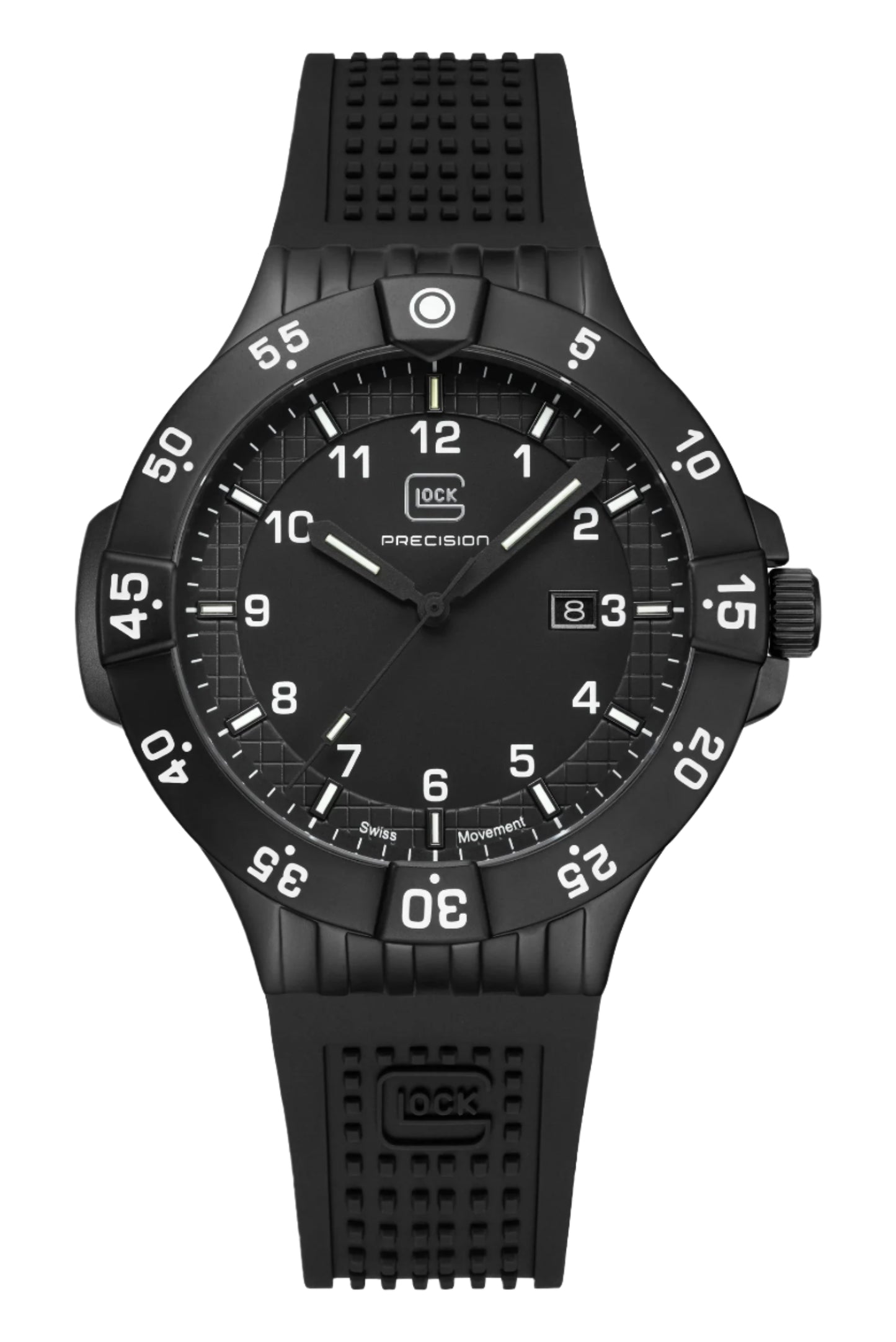 Men's Watch in Gunmetal/ Black with Silicone Band