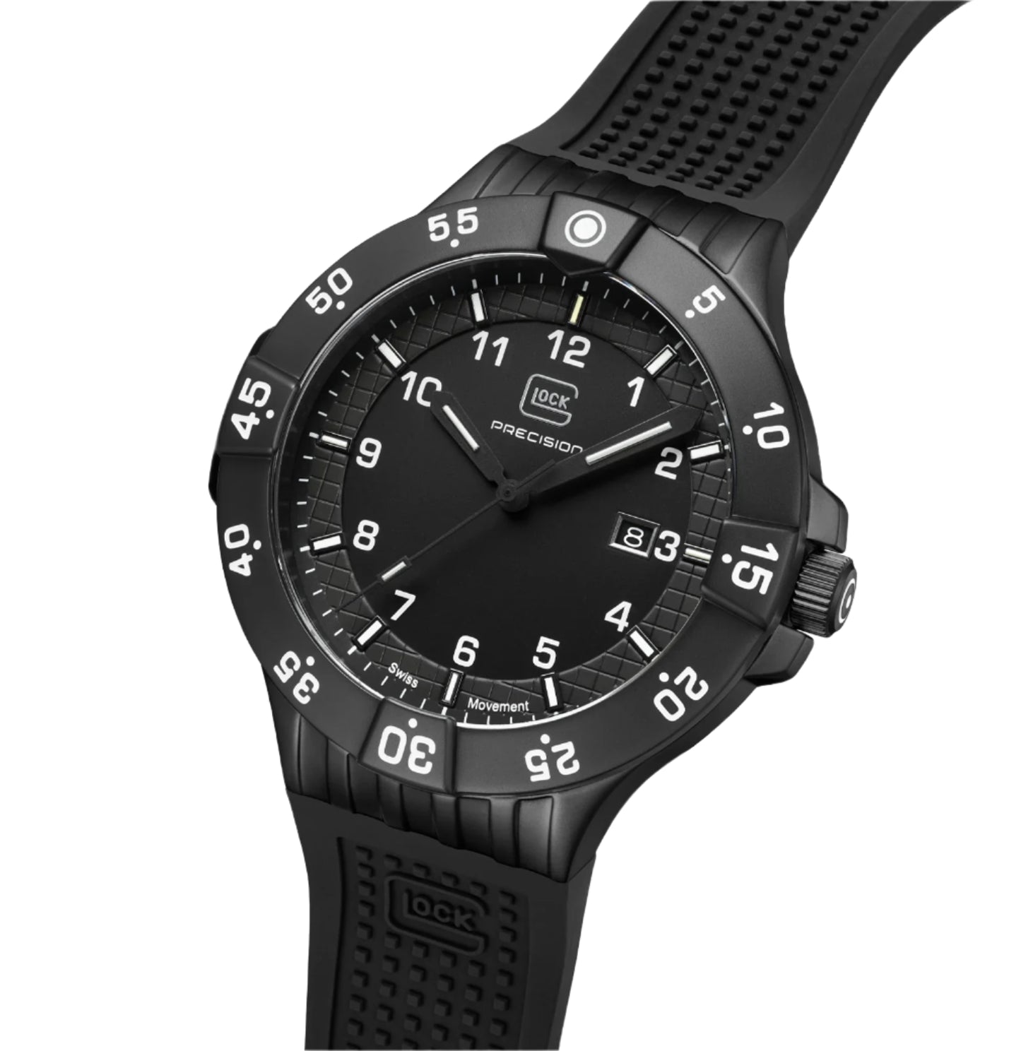 Men's Watch in Gunmetal/ Black with Silicone Band