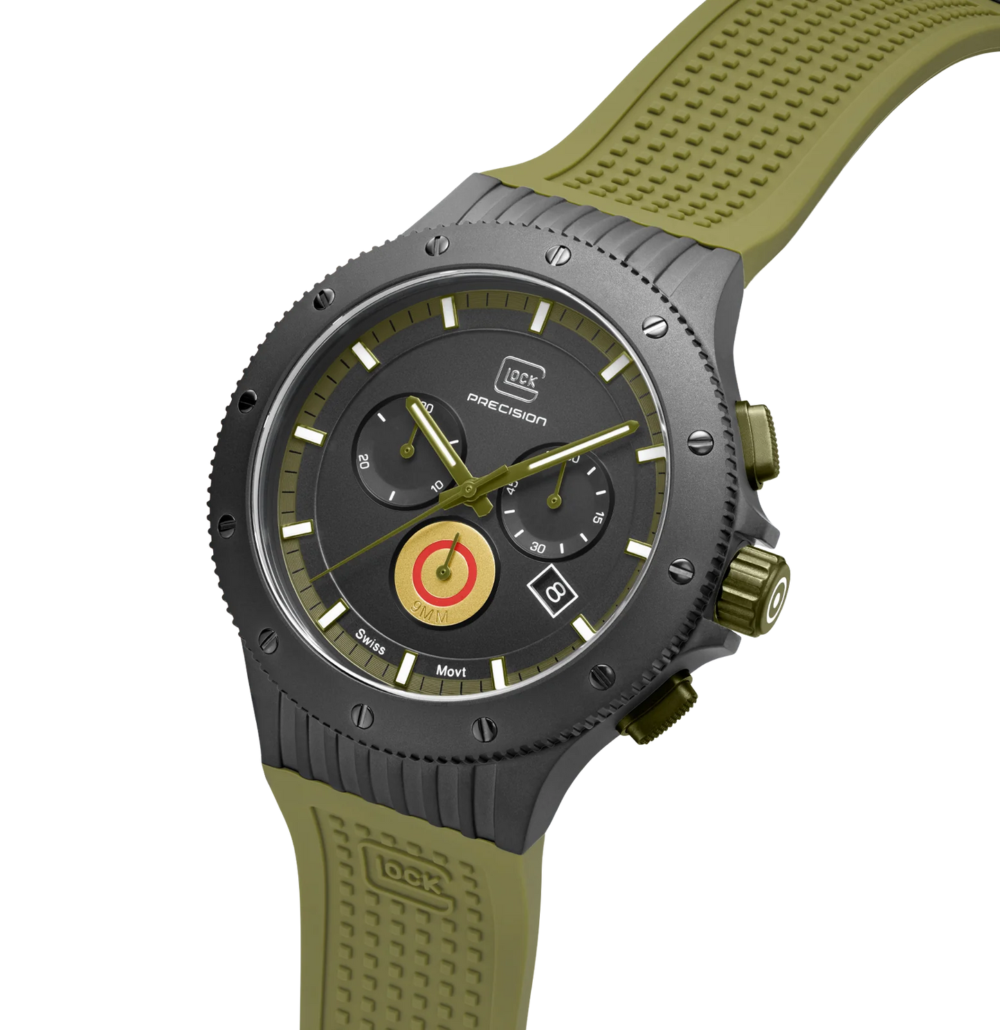 Men's Limited-Edition Watch in Black/ Army Green with 2 Straps
