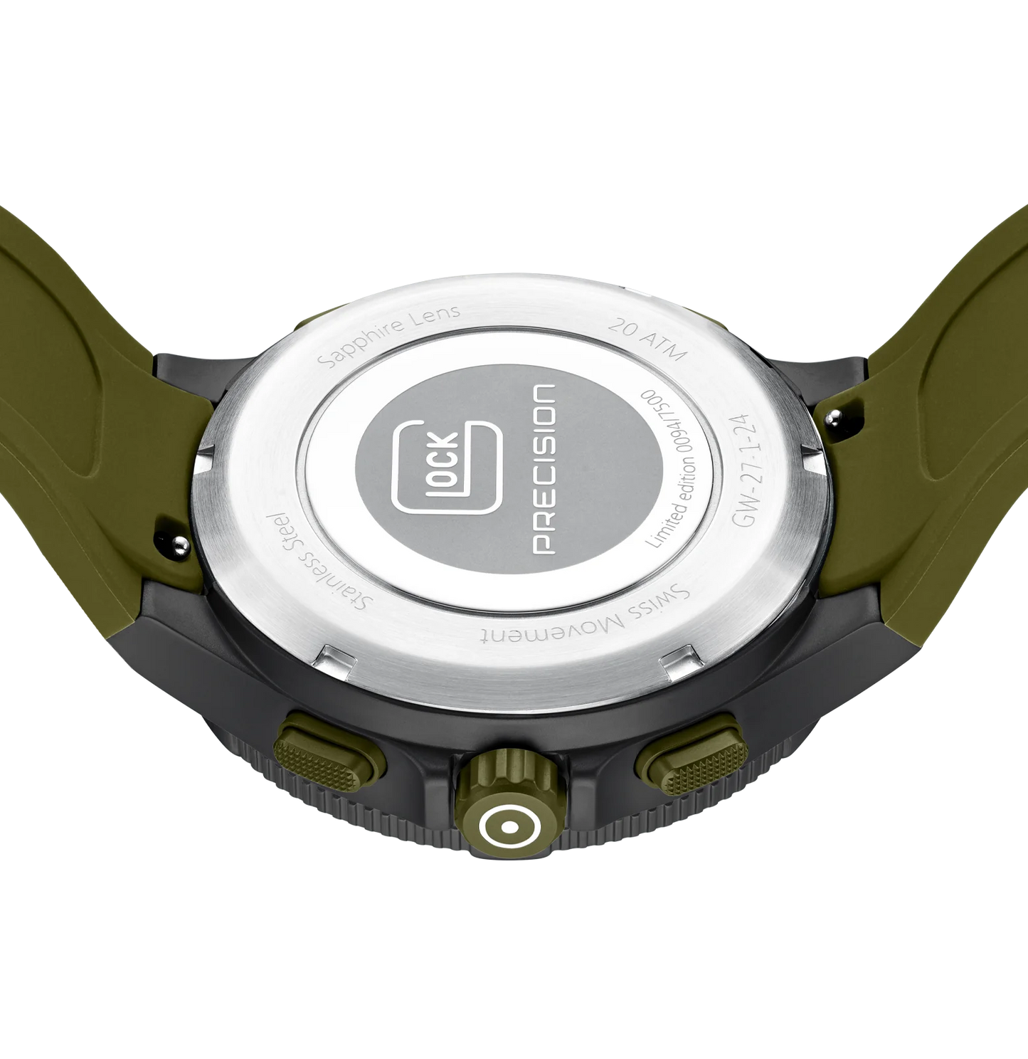 Men's Limited-Edition Watch in Black/ Army Green with 2 Straps