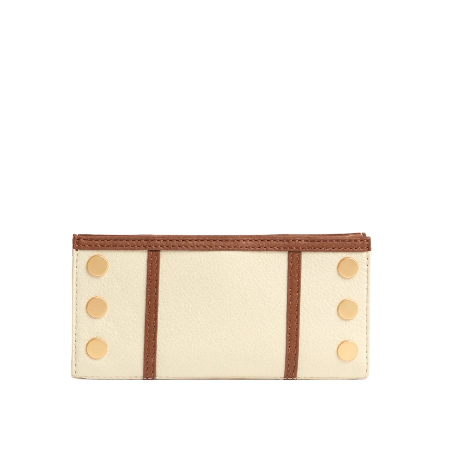 110 North Wallet in Courtyard Cream/ Brushed Gold