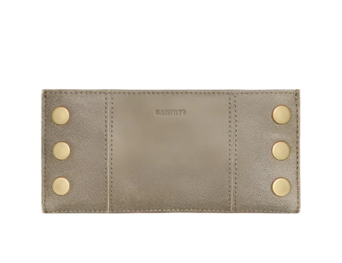 110 NORTH Bifold Wallet in Pewter/Gold