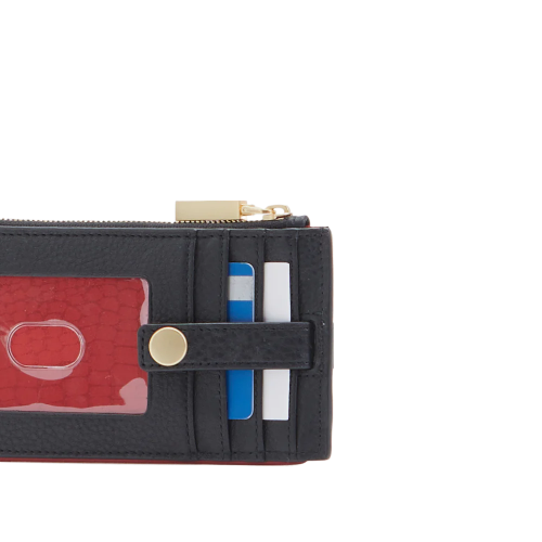 210 WEST ID Wallet in Black/Gold