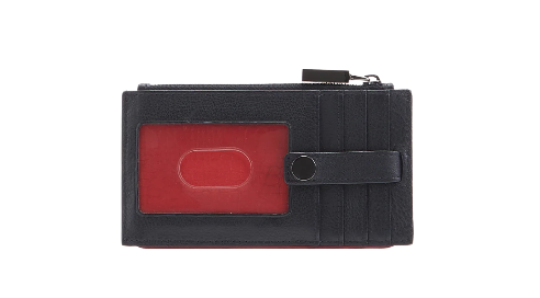 210 WEST ID Wallet in Black/ Gunmetal