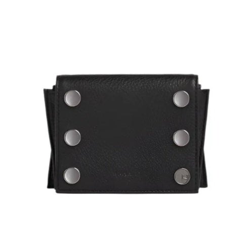 ALLEN WALLET in Black/Gold with Red Zip