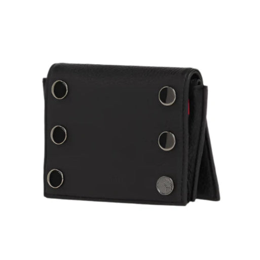 ALLEN WALLET in Black/Gold with Red Zip