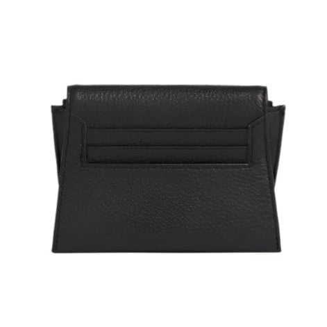 ALLEN WALLET in Black/Gold with Red Zip
