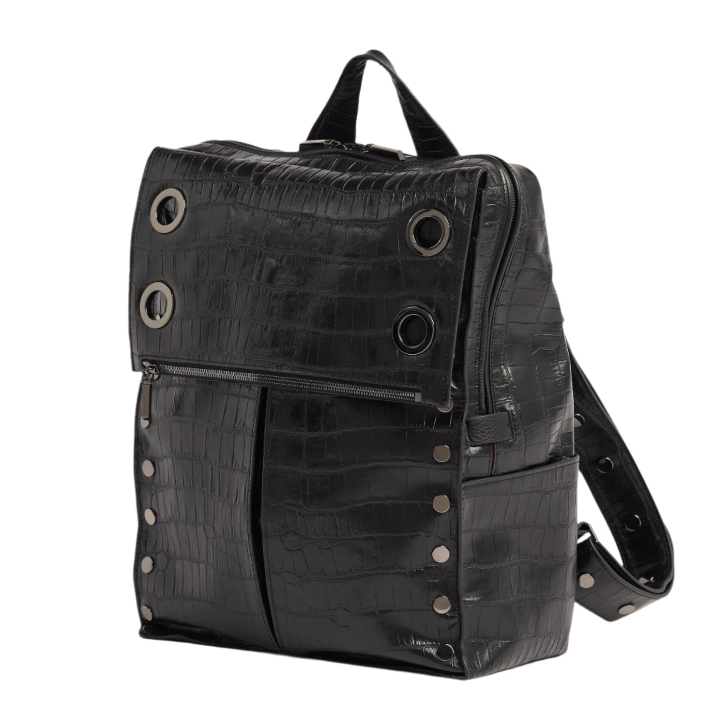 Retired MONTANA Backpack in Evening Crocco/ Gunmetal