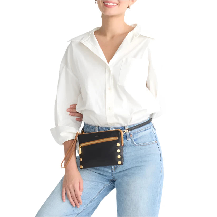 Retired NASH SML Crossbody Clutch Wristlet in North End/Gunmetal