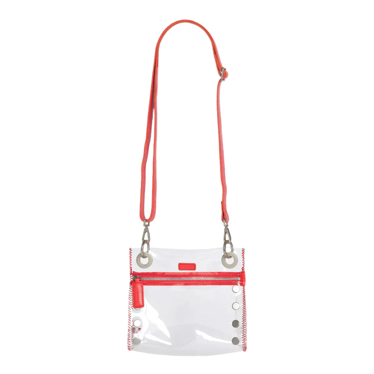 Retired TONY SML CLEAR Handbag in Lighthouse Red/Silver