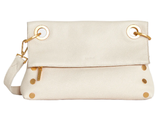 VIP MONTANA MED Crossbody Clutch in Calla Lily White/ Gold