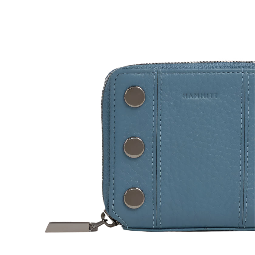 5 North Compact Wallet in Curated Blue/Gunmetal