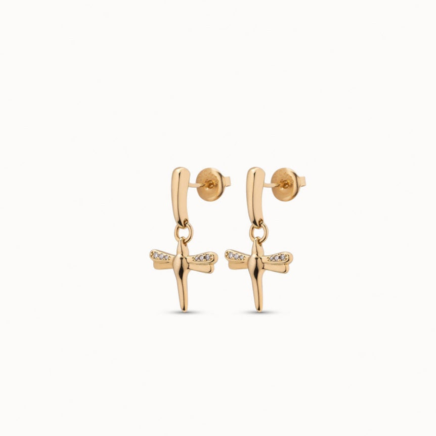 Retired FORTUNE TOPAZ Earrings in White Topaz/Gold