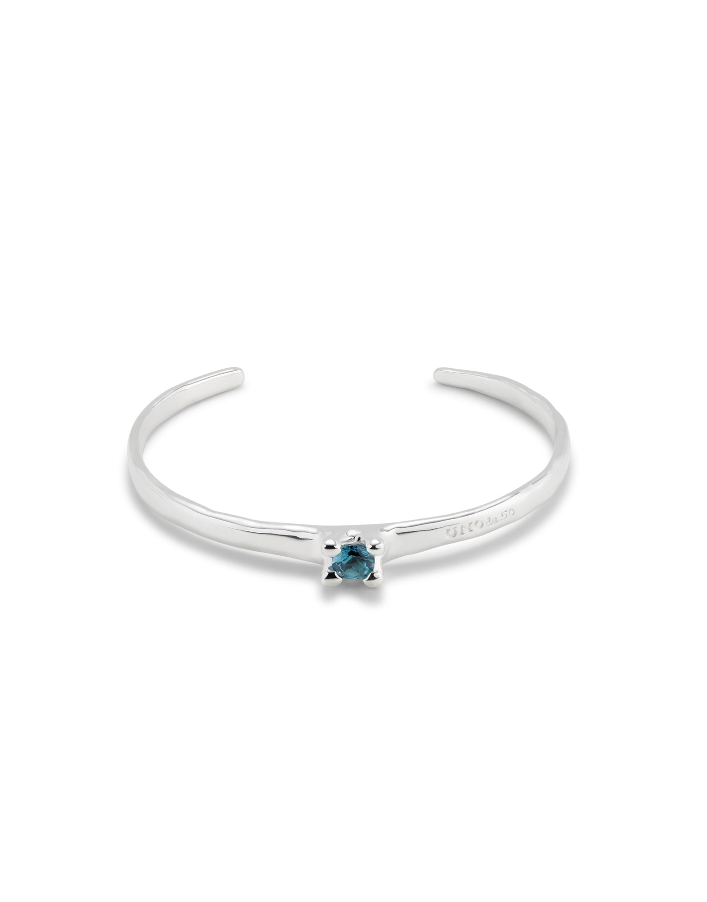 COSMOS Bracelet in Silver with White or Blue Stone
