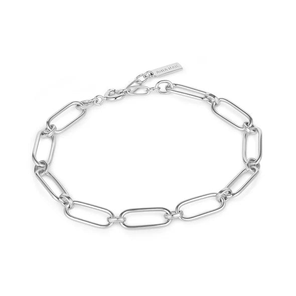 Cable Connect Chunky Chain Bracelet in Silver