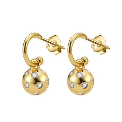 gold Pickleball Hoop Huggie Earrings, pickleball jewelry, pickle ball jewelry, pickleball jewelry, pickleball necklace, best pickleball gifts, pickleball for women