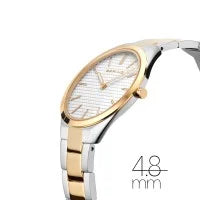 Ladies Ultra Slim Two-Tone Stainless Steel Watch