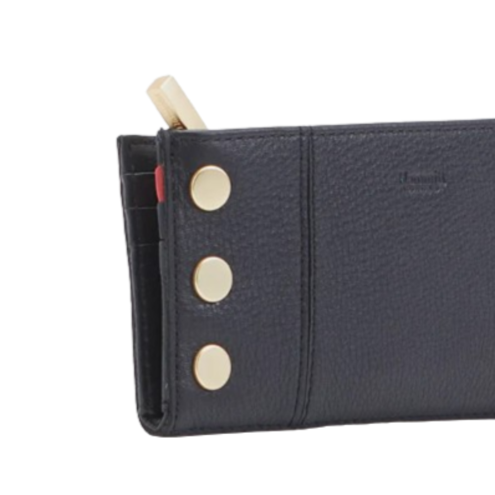 110 NORTH Bifold Wallet in Black/ Gold