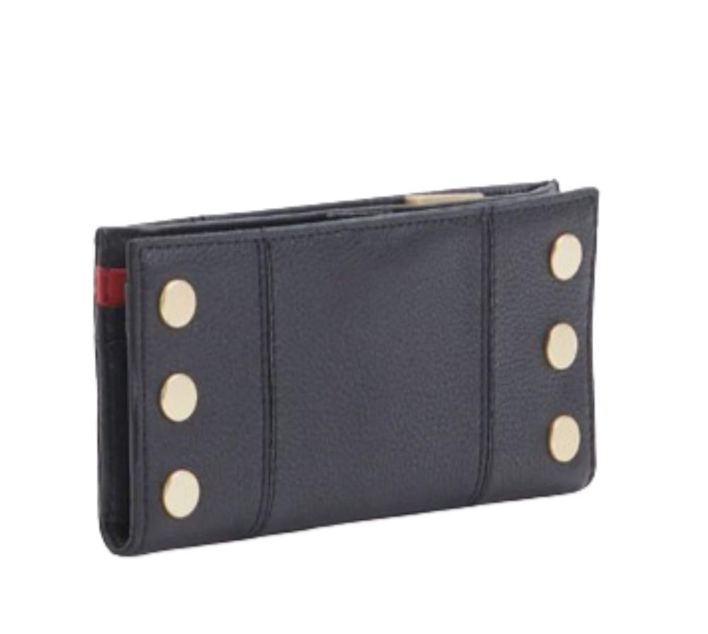 110 NORTH Bifold Wallet in Black/ Gold