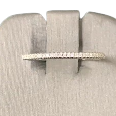 14K White Gold Diamond Wedding Band