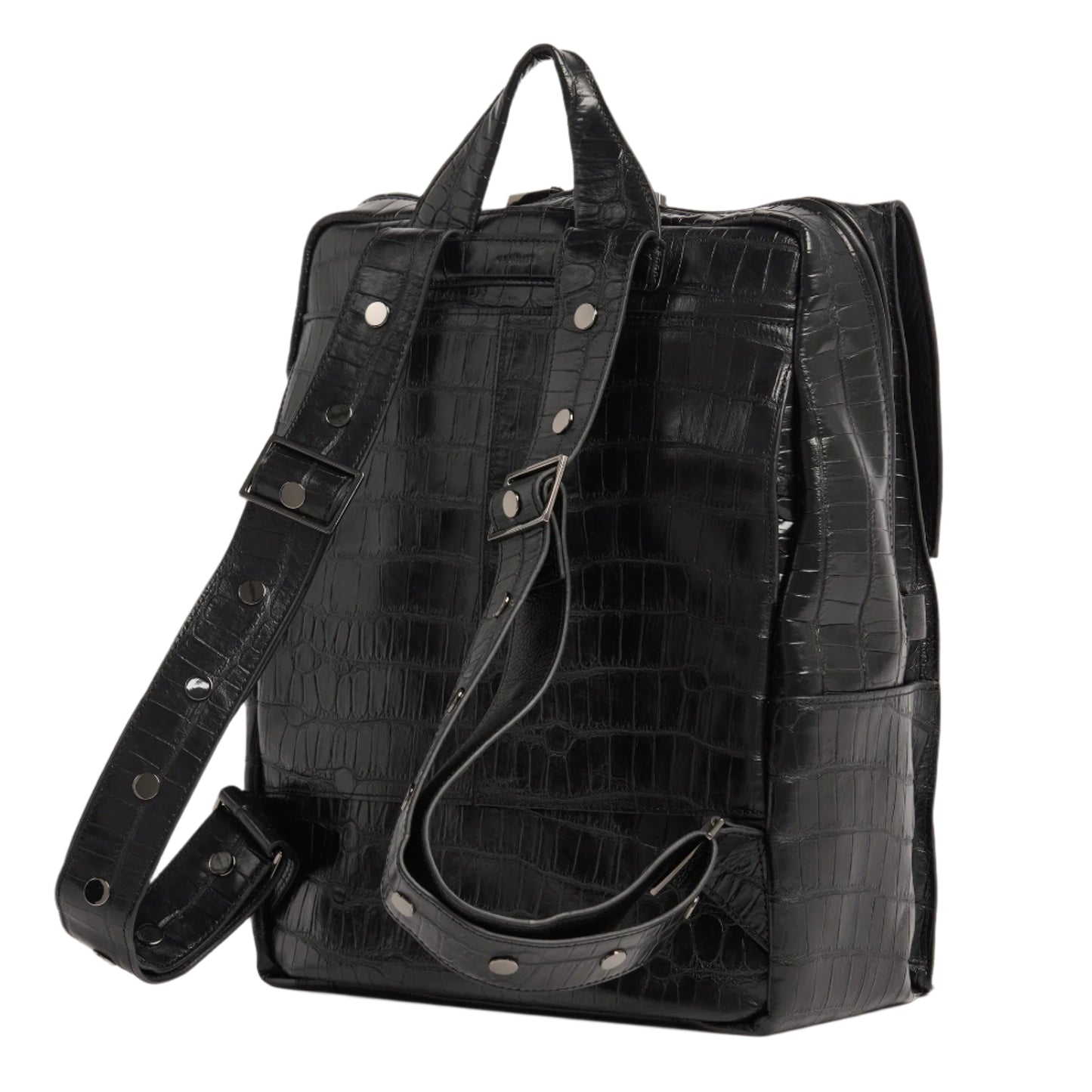 Retired MONTANA Backpack in Evening Crocco/ Gunmetal