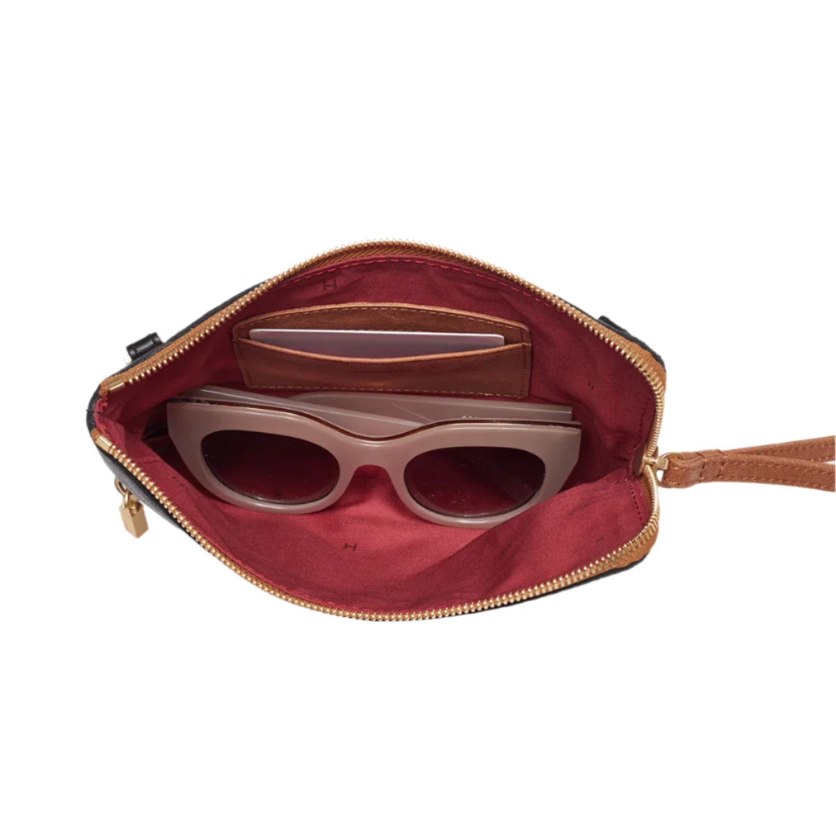 Retired NASH SML Crossbody Clutch Wristlet in North End/Gunmetal