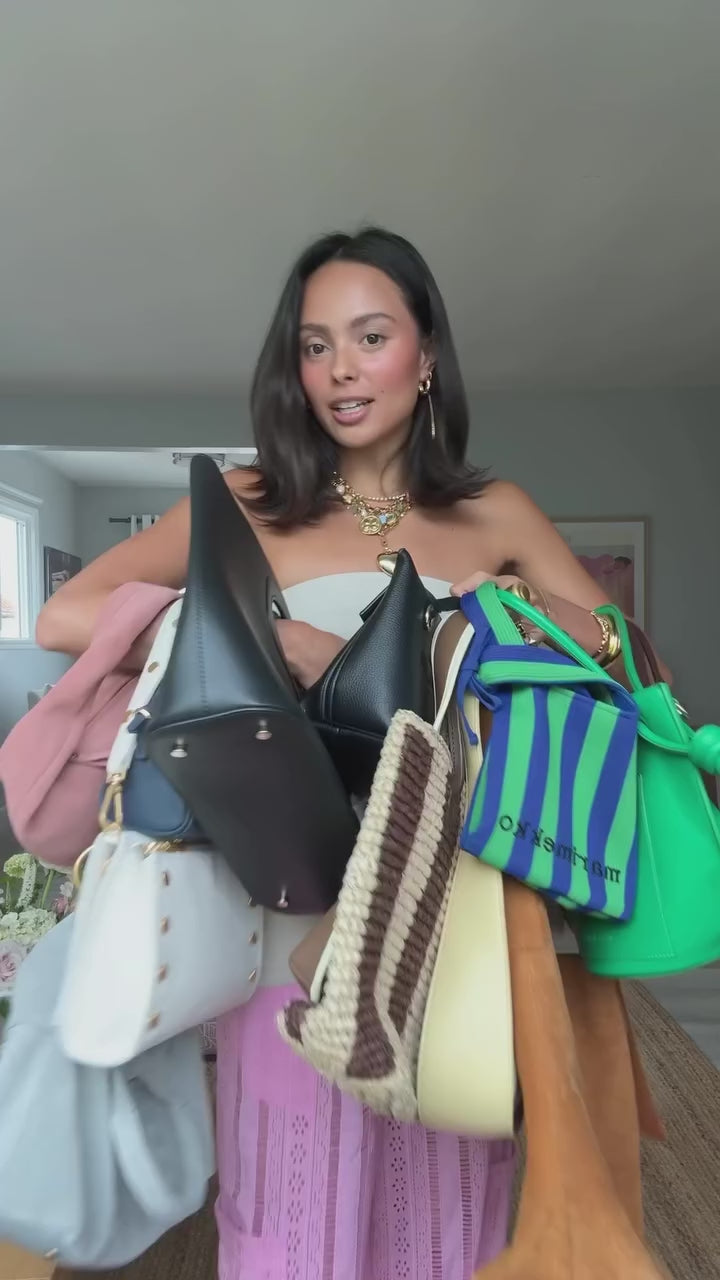 Load and play video in Gallery viewer, MONTANA CLUTCH SML in Calla LIly White/Gold