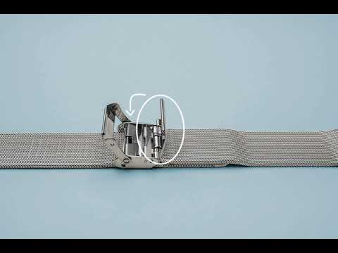 Load and play video in Gallery viewer, Ladies Solar Powered Watch with Milanese Band in Grey/Rose Gold