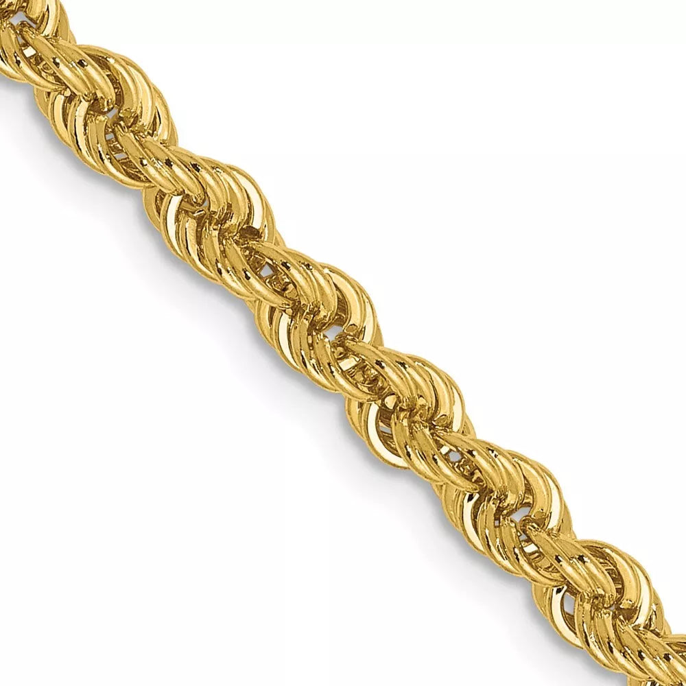 14KY 3MM ROPE CHAIN in various lengths