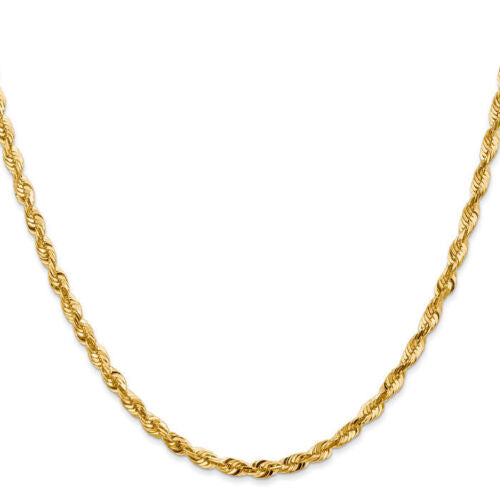 14KY 3MM ROPE CHAIN in various lengths