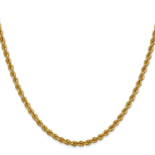 14KY 3MM ROPE CHAIN in various lengths