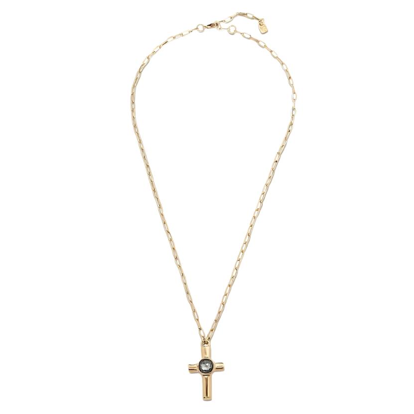 Retired CARDINAL Necklace in Grey/ Gold