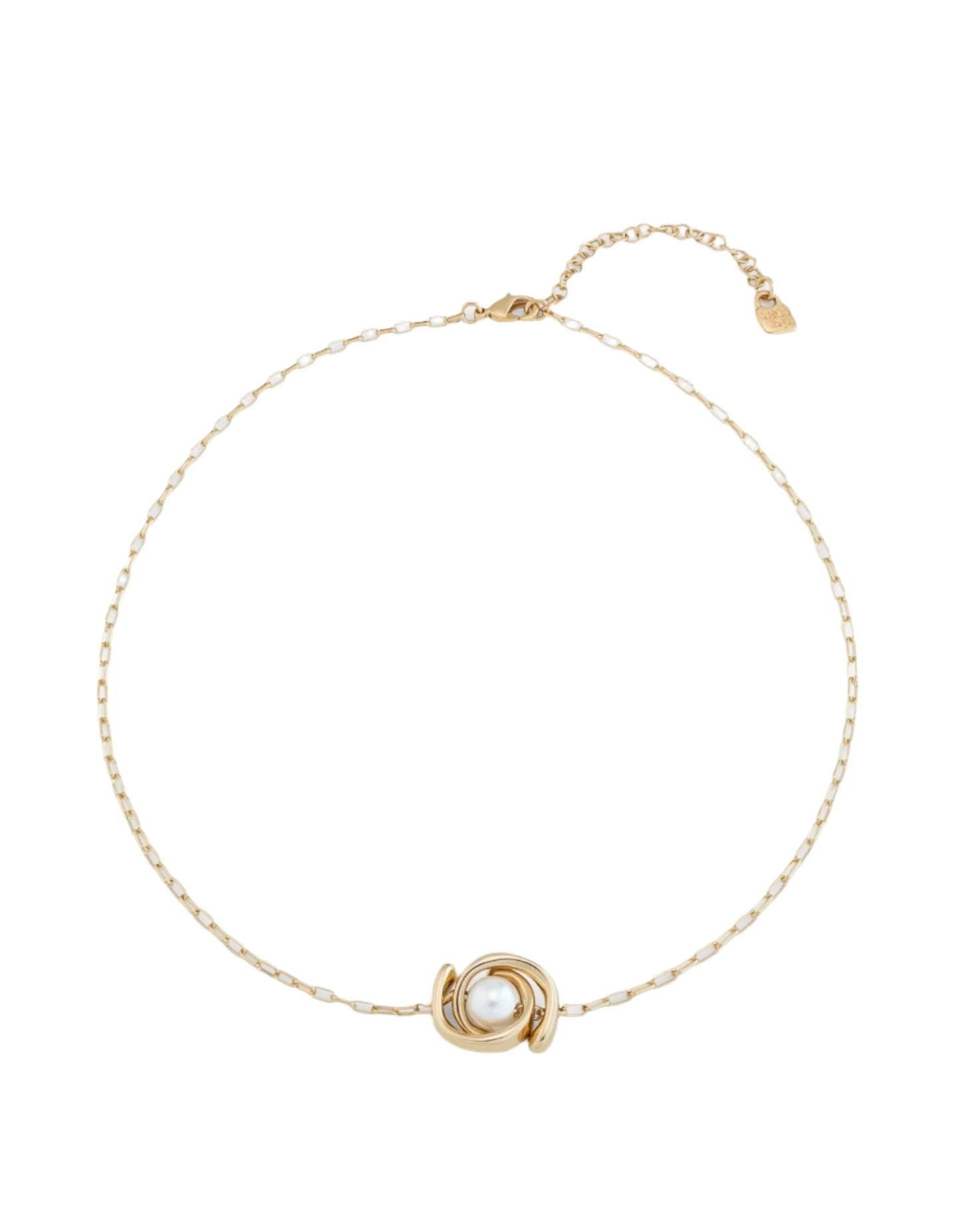 Retired FULL PEARLMOON NECKLACE in White /Gold