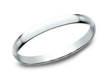 1.2mm 14KY Dome Band with Polished Finish