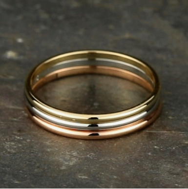 1.2mm 14KY Dome Band with Polished Finish
