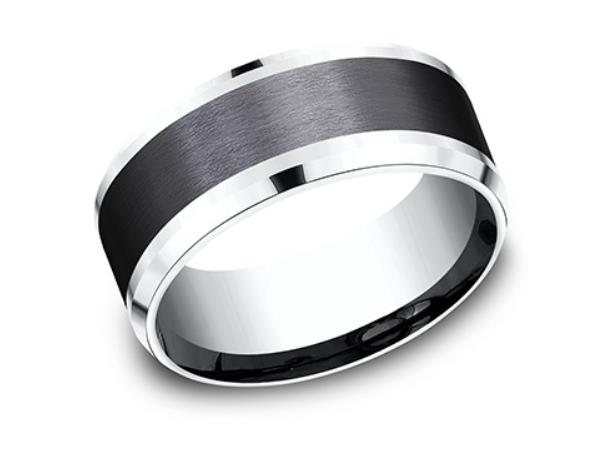 9mm 14KW Gold and Titanium Band