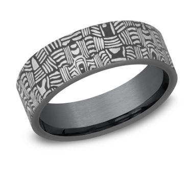 7mm BASKET WEAVE Tantalum Band
