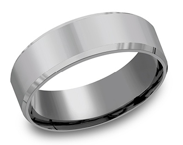 7mm Tantalum Band with Beveled Edge